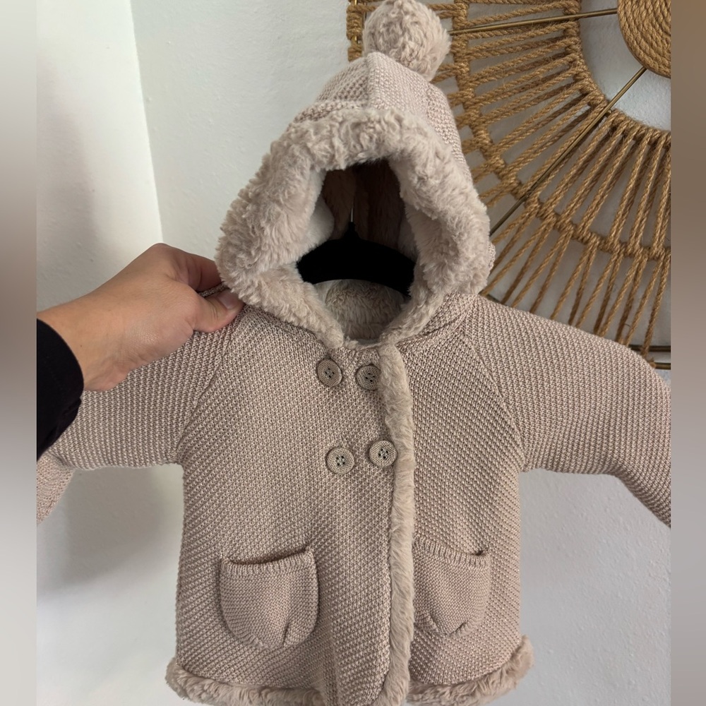 Mayoral infant 6-9 month tan winter pea coat